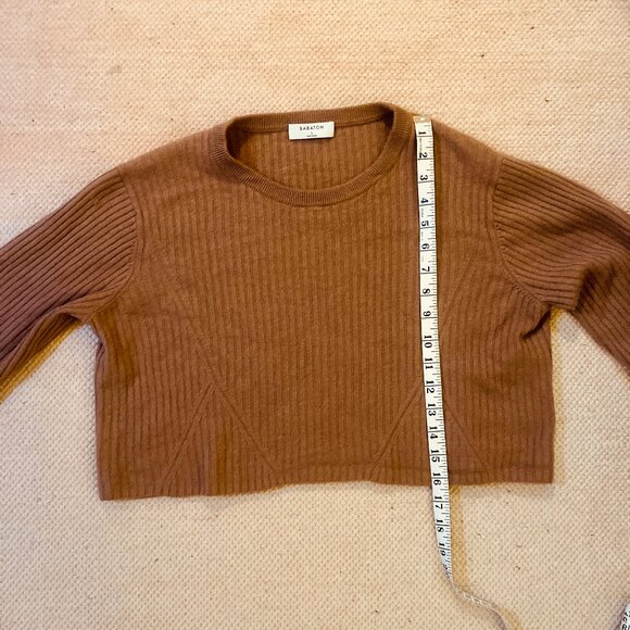 Aritzia Babaton Cropped Wool Sweater L - Picture 6 of 6